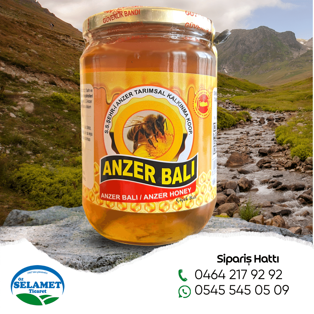 Coğrafi İşaretli Anzer Balı 1 KG Coğrafi İşaretli Anzer Balı 1 KG