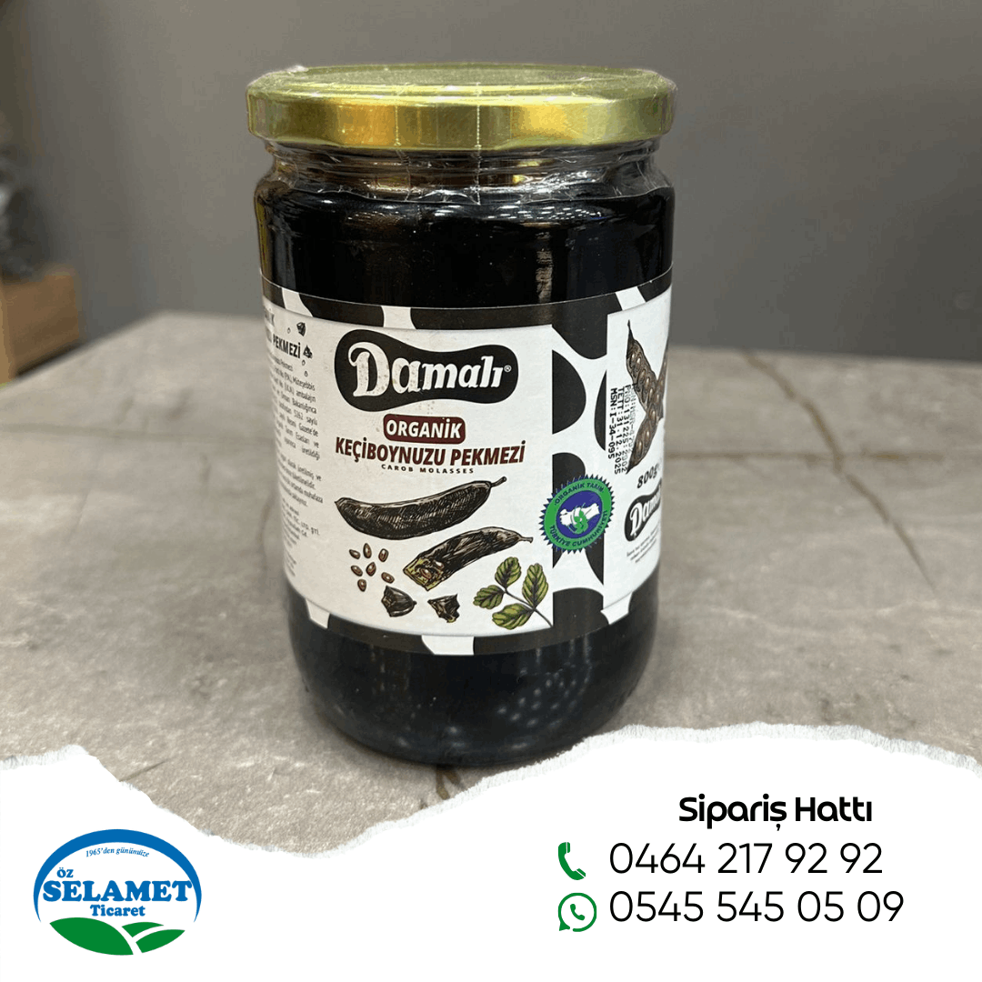 Organik Keçiboynuzu Pekmezi 800G Organik Keçiboynuzu Pekmezi 800G
