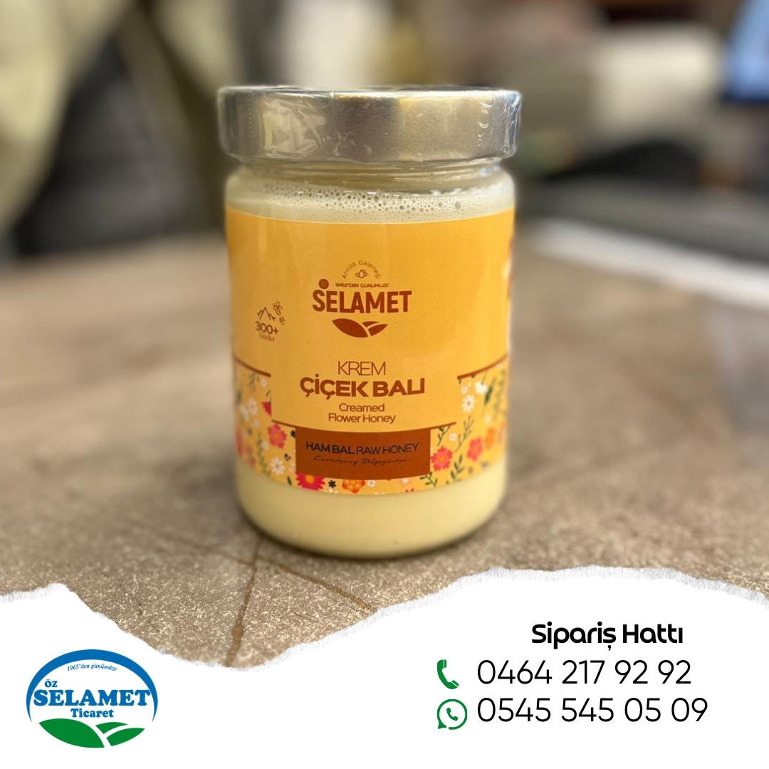 Selamet Krem Çiçek Balı 700g