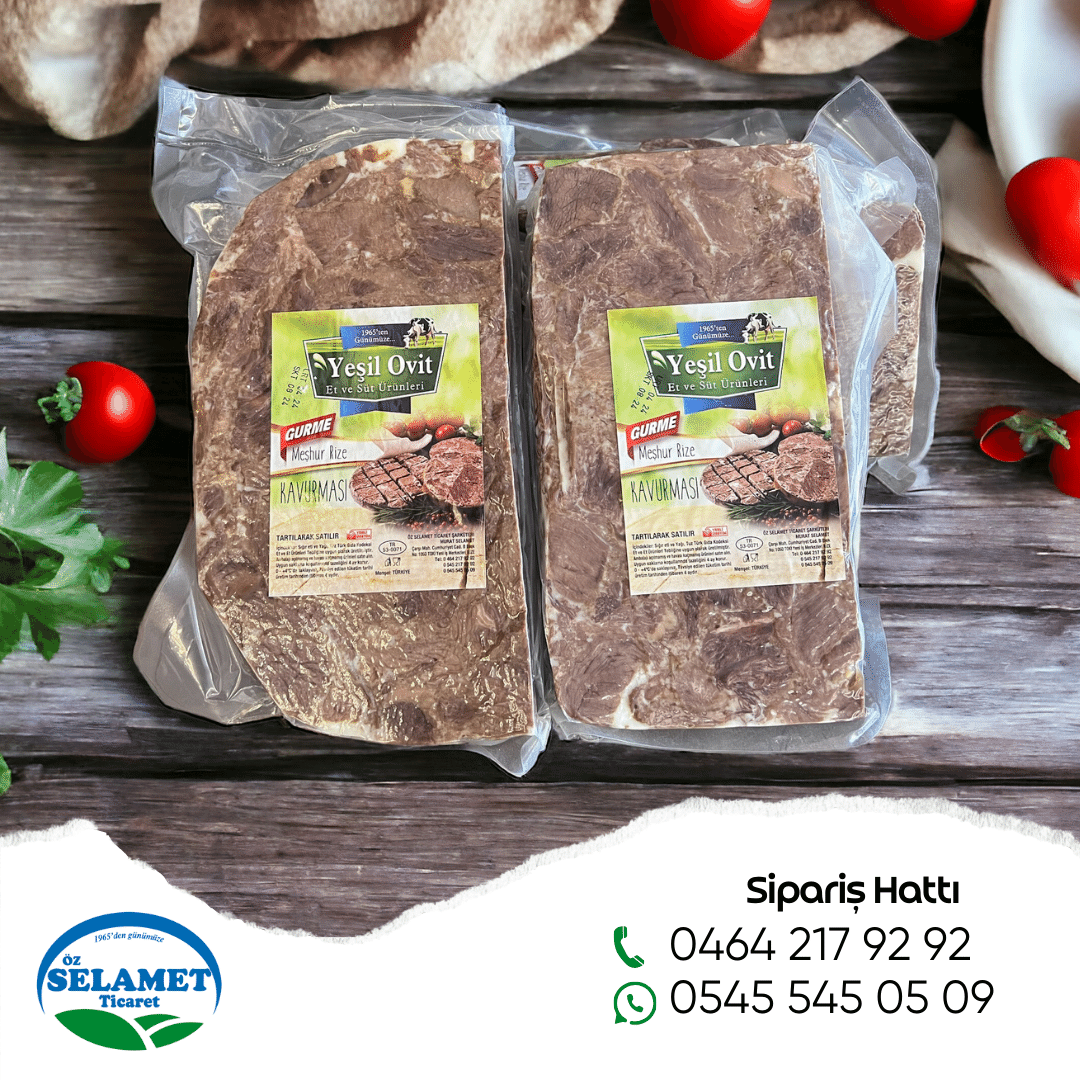 Yeşil Ovit Hakiki Dana Kavurma 1 KG