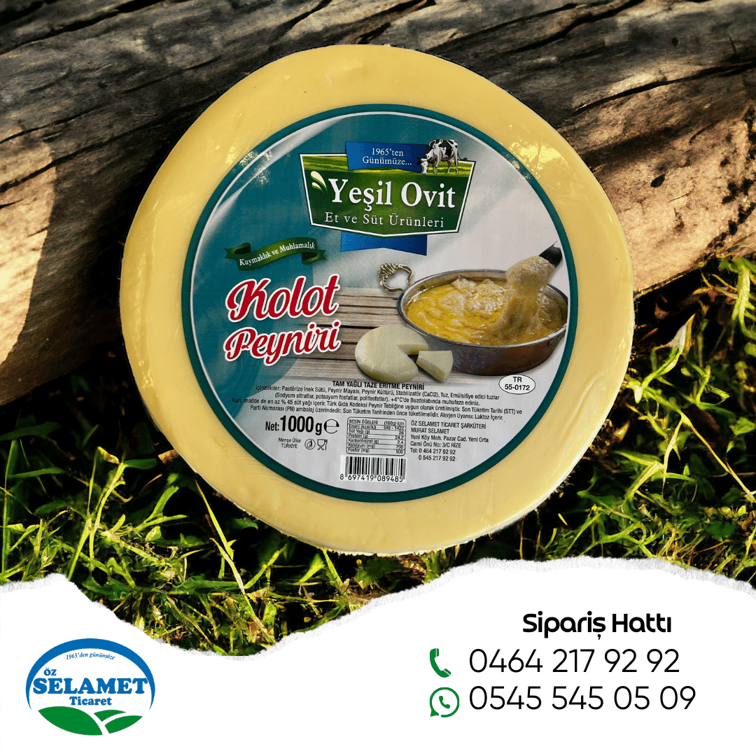 Yeşil Ovit Kolot Peynir 1 KG Yeşil Ovit Kolot Peynir 1 KG
